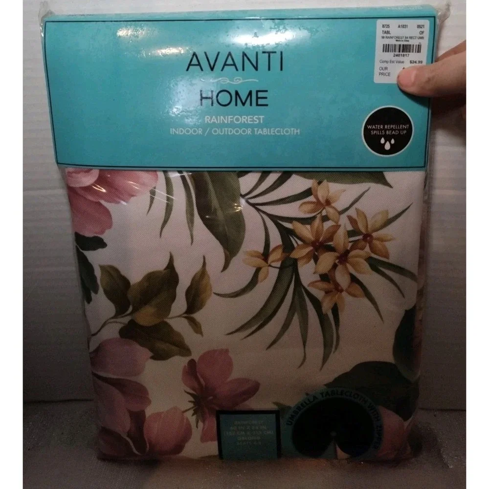 Avanti‎ Home Rainforest Indoor Outdoor Tablecloth 60